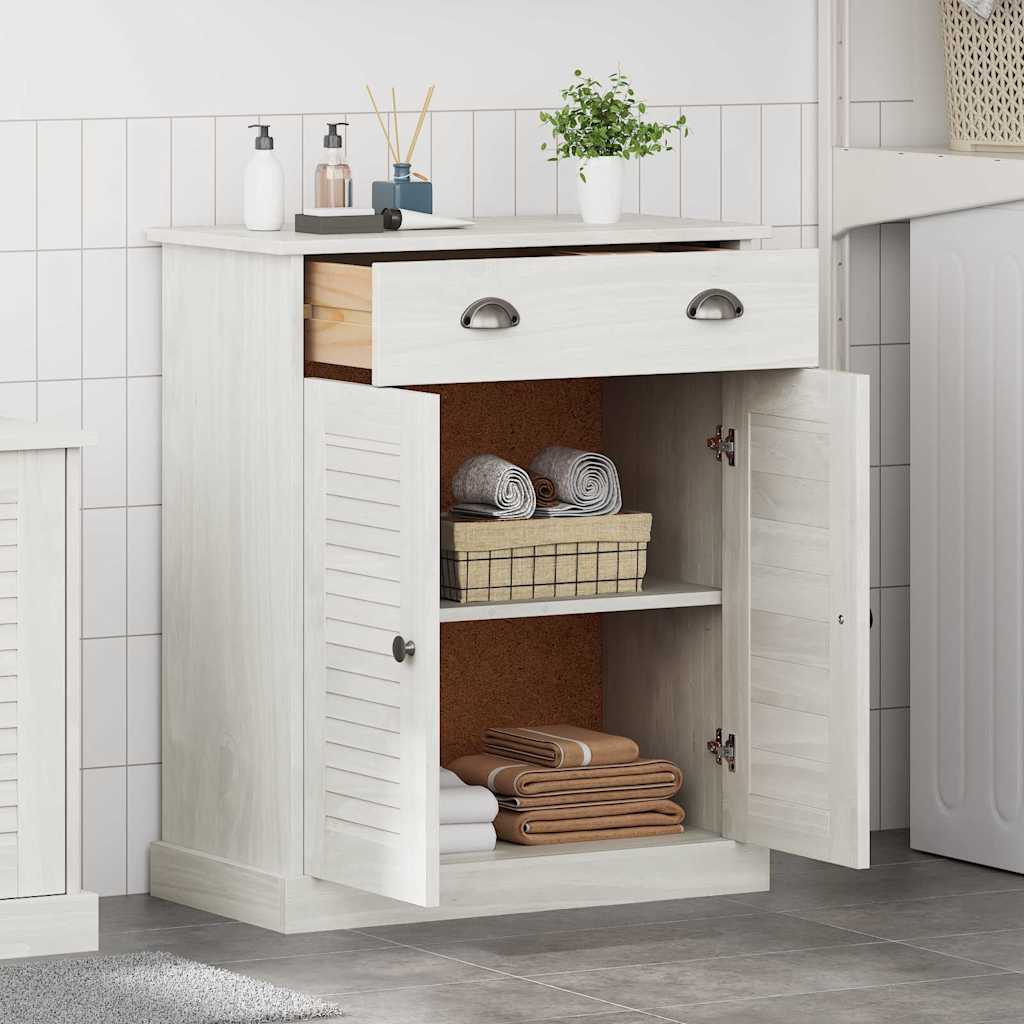 Vannas istabas skapis VIGO Balts un antīki balts 68 x 34 x 80 cm