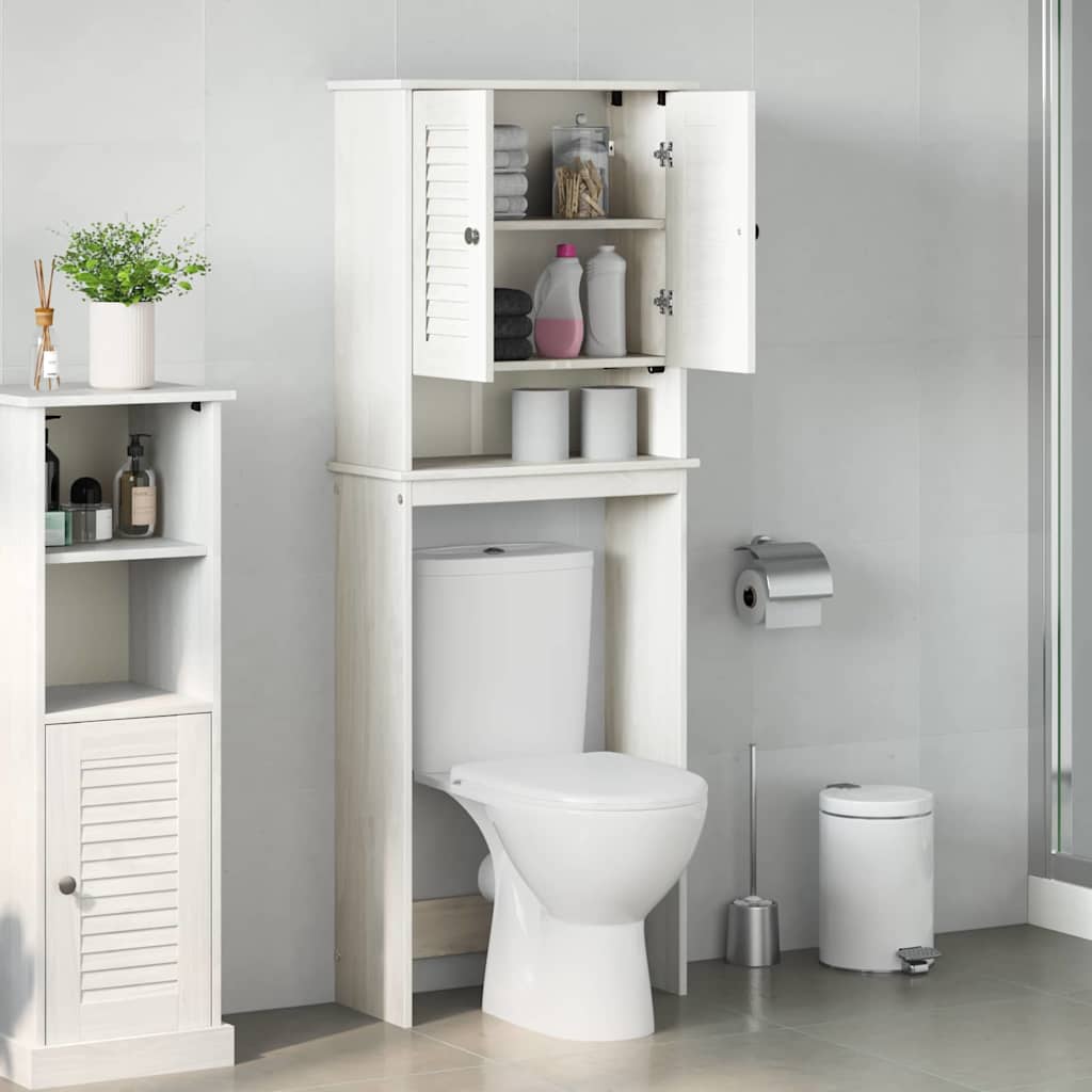 Vannas istabas skapis VIGO Balts 60 x 27 x 161 cm Priedes masīvkoks
