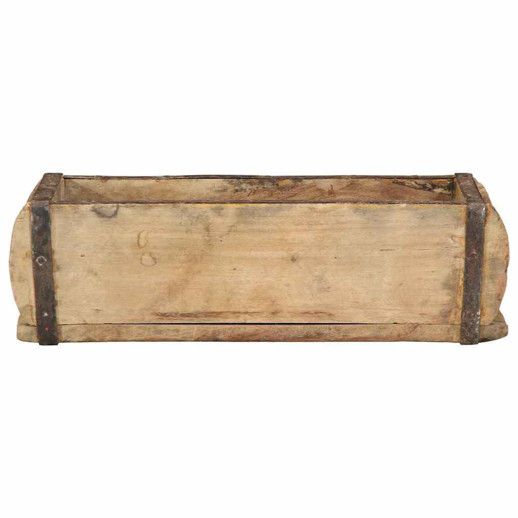 Padėklas 4 vnt. Ruda 30 x 15 x 9 cm Kietas atkurtas medis