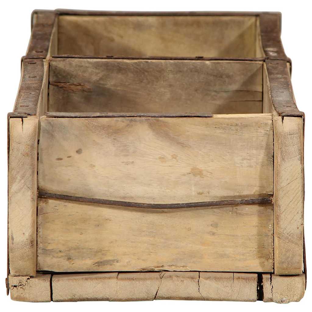 Padėklas su saugykla Ruda 57 x 15 x 9 cm Kietas atkurtas medis