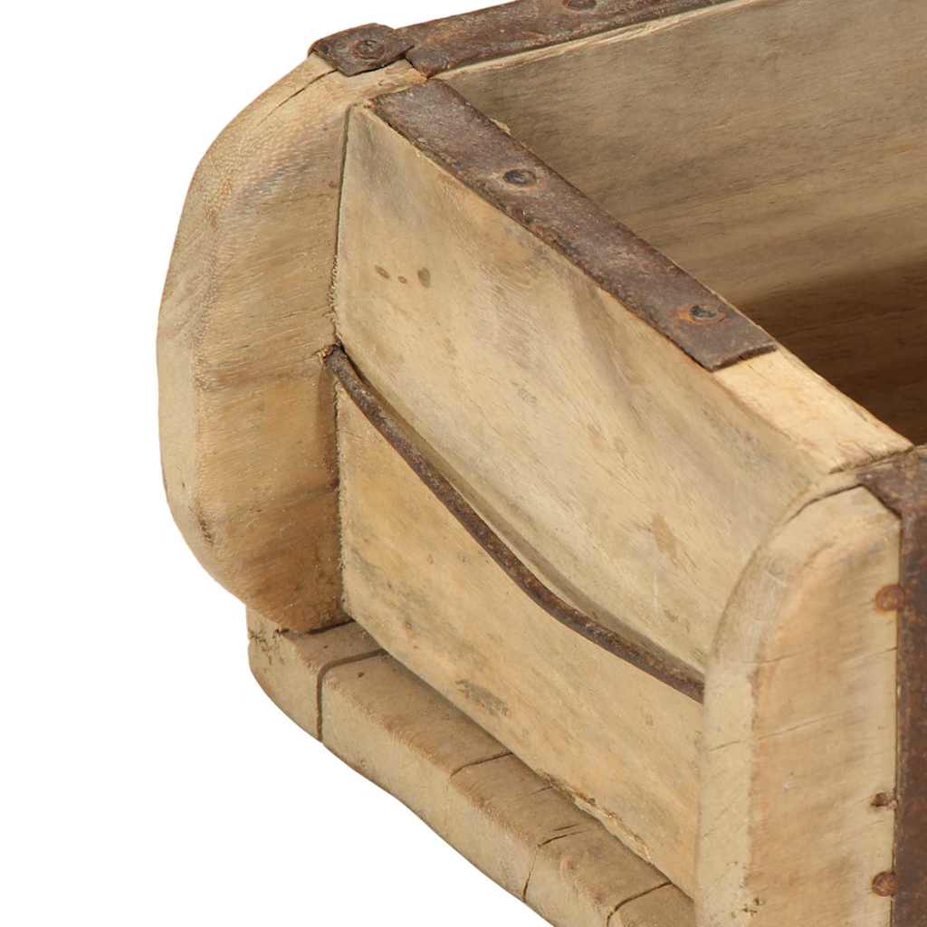 Tray 4 pcs Brown 57 x 15 x 9 cm Solid reclaimed wood