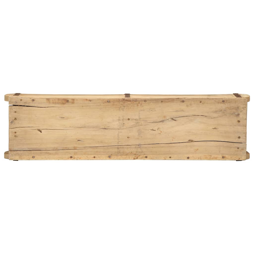 Tray 4 pcs Brown 57 x 15 x 9 cm Solid reclaimed wood
