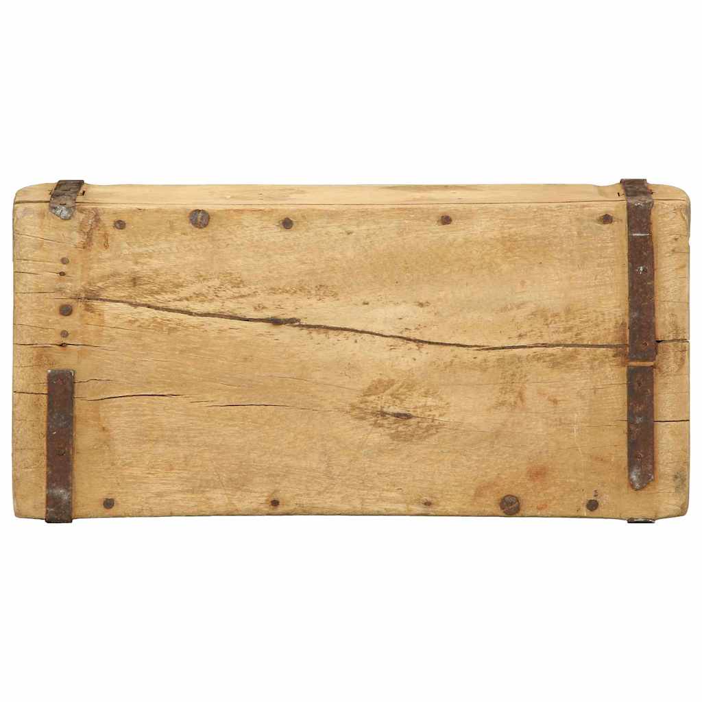 Padėklas 4 pcs Ruda 30 x 14 x 9 cm Kietas atkurtas medis