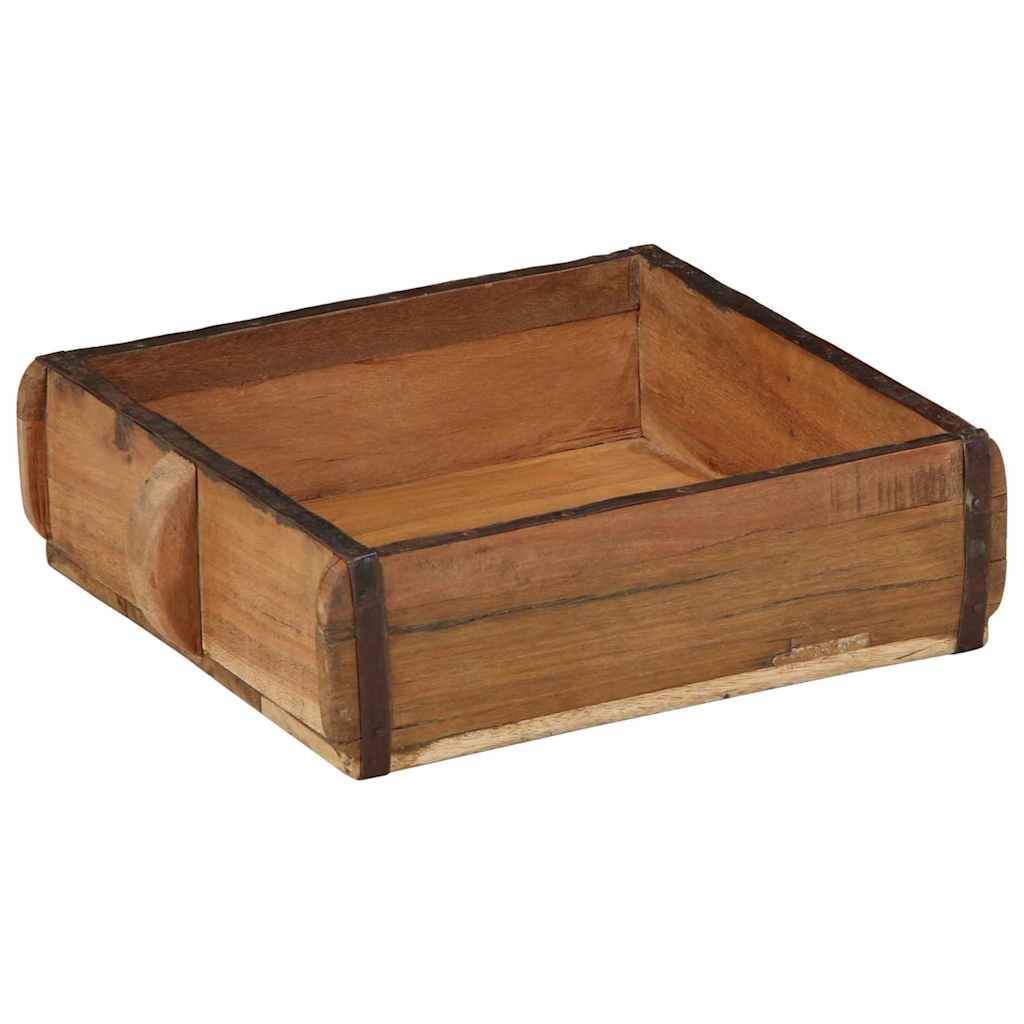 Padėklas 2 pcs Ruda 29 x 31 x 10 cm Kietas atkurtas medis