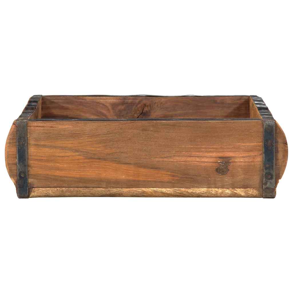 Paliktnis ar uzglabāšanas vietu Brūns 29 x 31 x 10 cm Cieta reģenerēta koksne