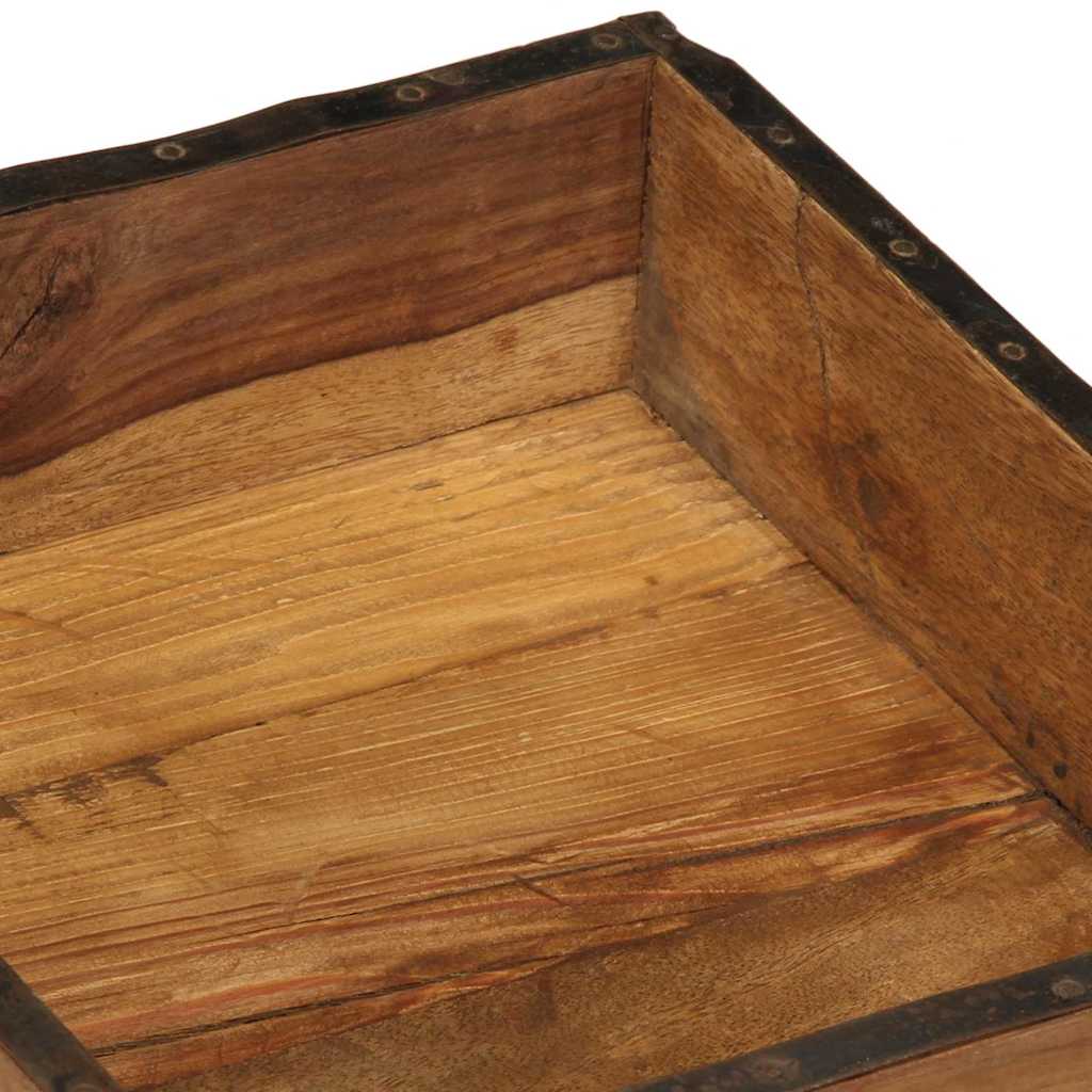 Tray 4 pcs Brown 29 x 31 x 10 cm Solid reclaimed wood