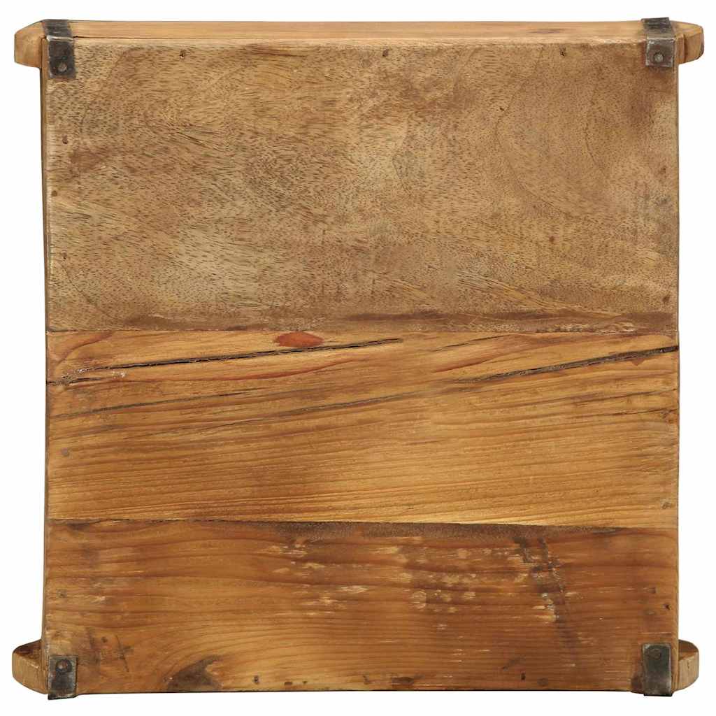 Tray 4 pcs Brown 29 x 31 x 10 cm Solid reclaimed wood