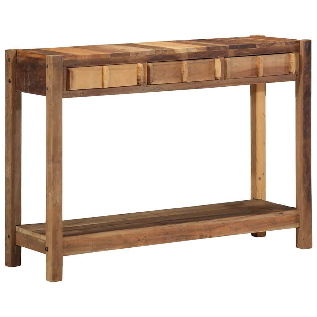 Konsoles galds Brūns 107 x 33 x 76 cm Cieta, atjaunota koksne
