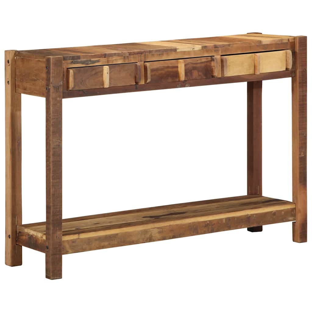 Konsoles galds Brūns 107 x 33 x 76 cm Cieta, atjaunota koksne