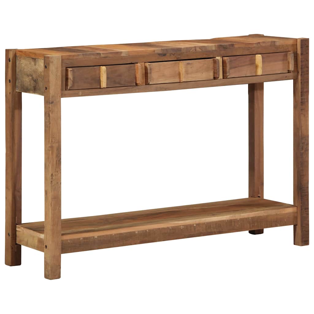 Konsoles galds Brūns 107 x 33 x 76 cm Cieta, atjaunota koksne