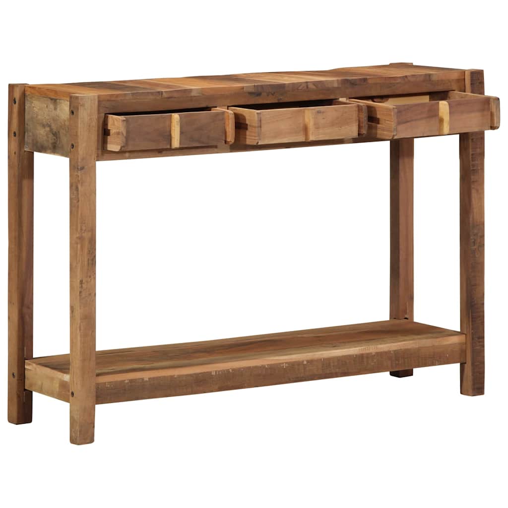Konsoles galds Brūns 107 x 33 x 76 cm Cieta, atjaunota koksne