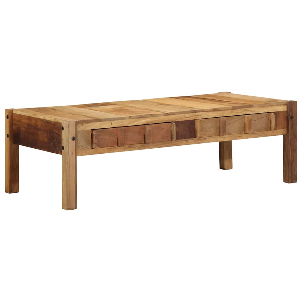 Kavos staliukas Ruda 110 x 54 x 35 cm Kietas atkurtas medis