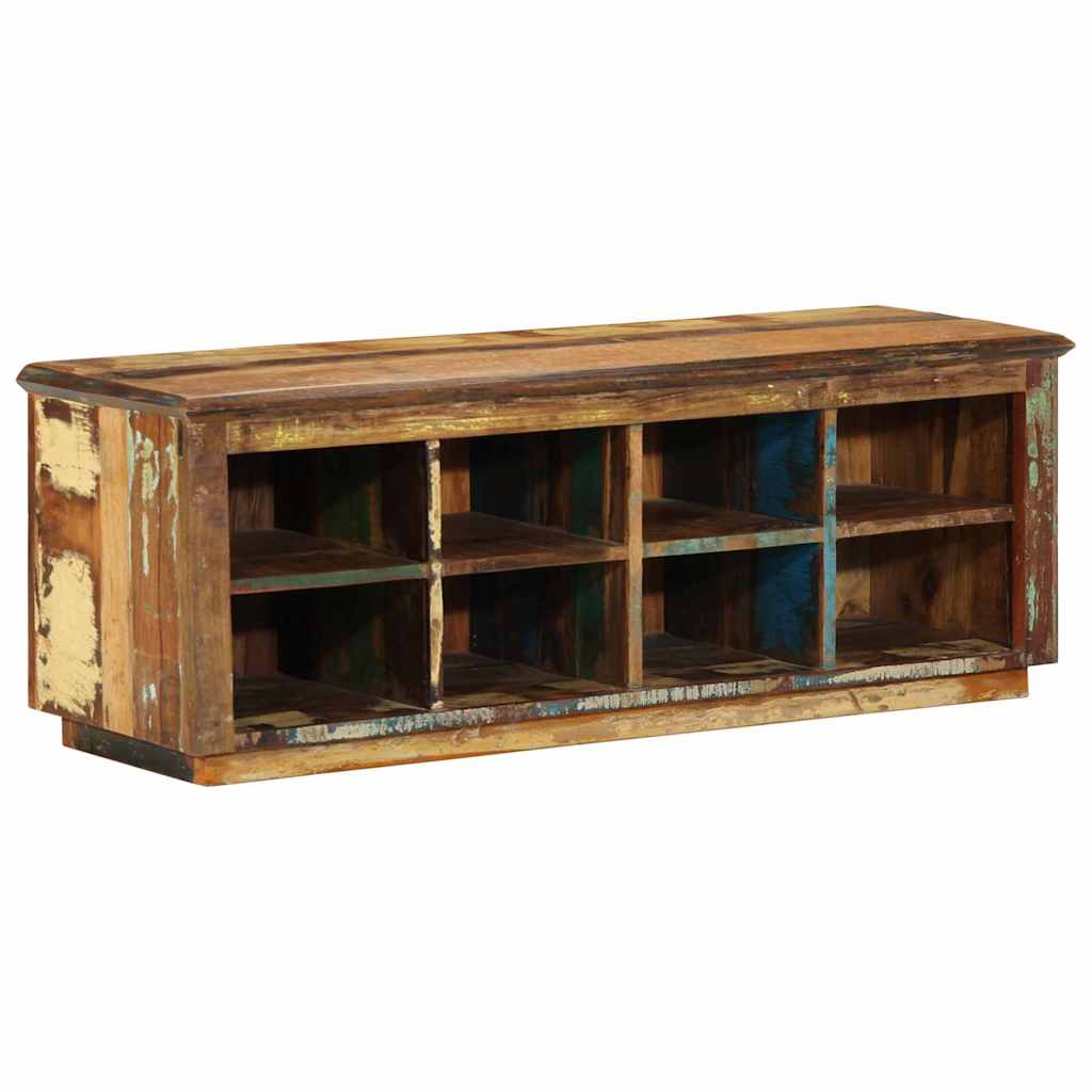 Shoe Cabinet Brown 110 x 35 x 40 cm Solid Reclaimed Wood
