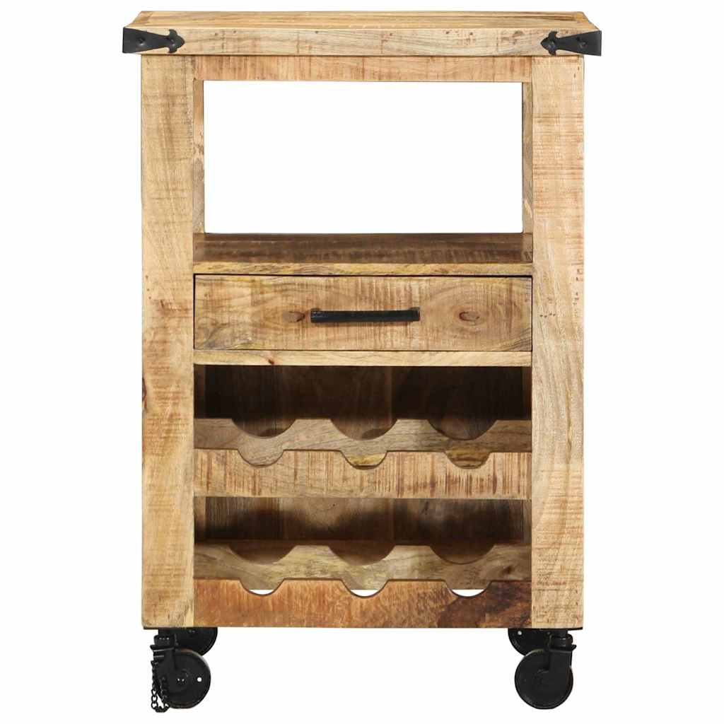 Virtuvės vežimėlis Ruda 55 x 40 x 80 cm Kietas mango medis