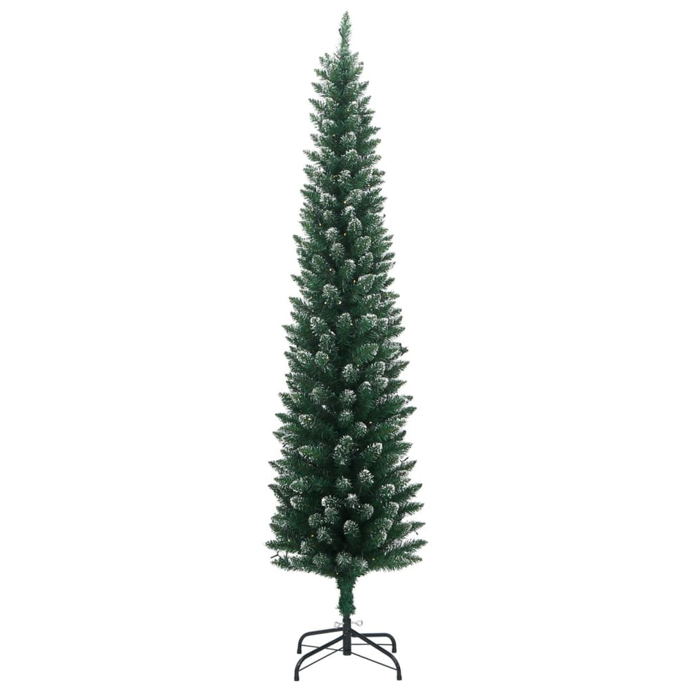 Slim Artificial Christmas Tree, 300 LED, 180cm