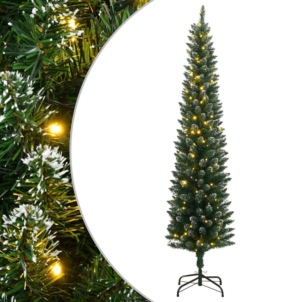 Dirbtinė siaura Kalėdų eglutė, 300 LED, 210cm