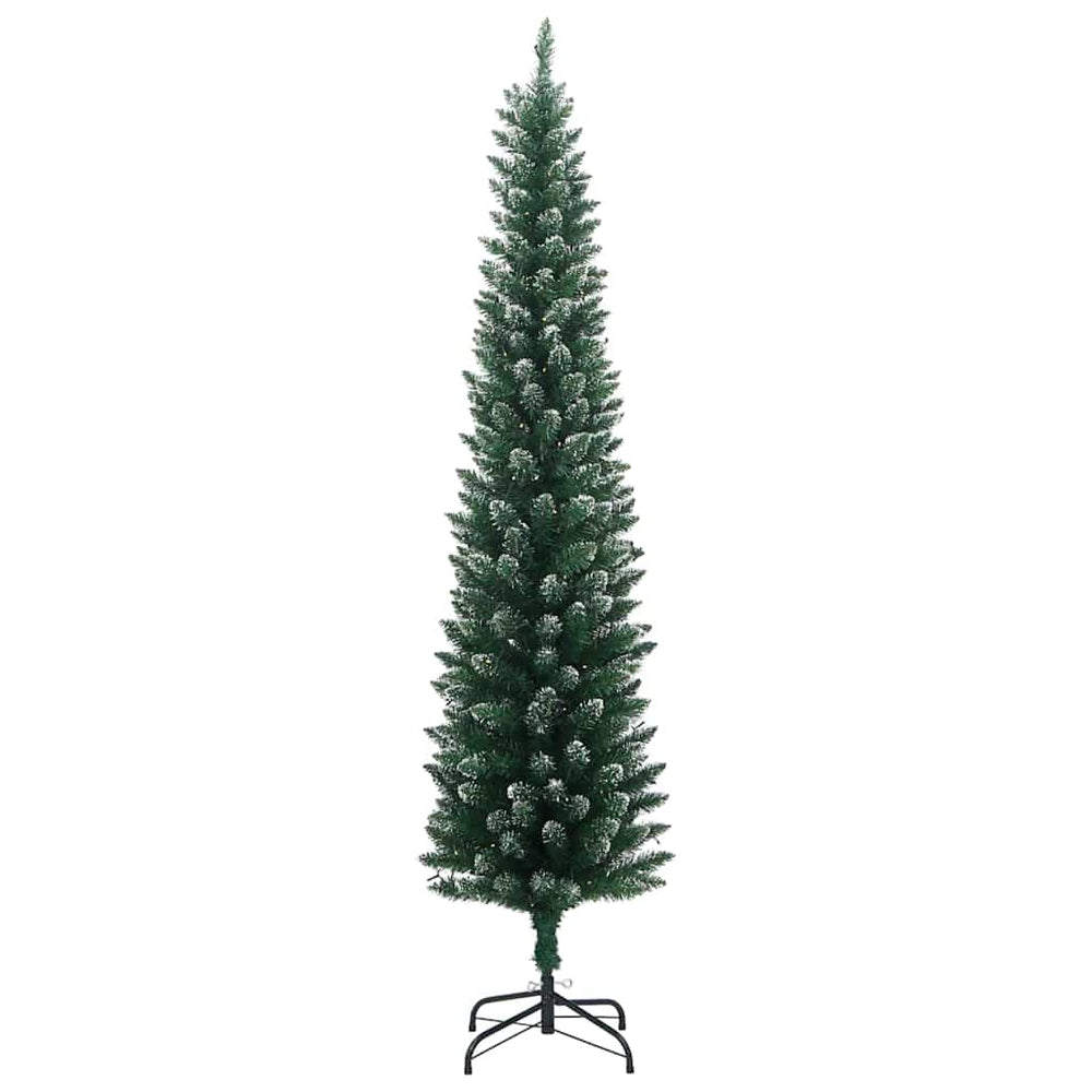 Artificial Slim Christmas Tree, 300 LED, 210cm