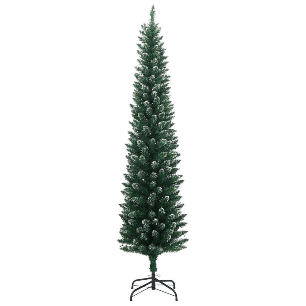 Artificial Slim Christmas Tree, 300 LED, 240cm