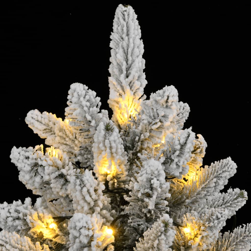 Dirbtinė Kalėdų eglutė EMBER NORDIC, su 150 LED lempučių ir sniegu, 150cm.