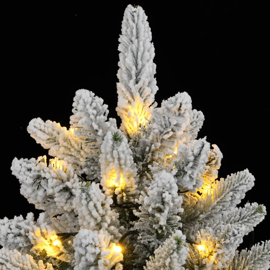 Dirbtinė Kalėdų eglutė su 300 LED lempučių ir sniegu, 240cm