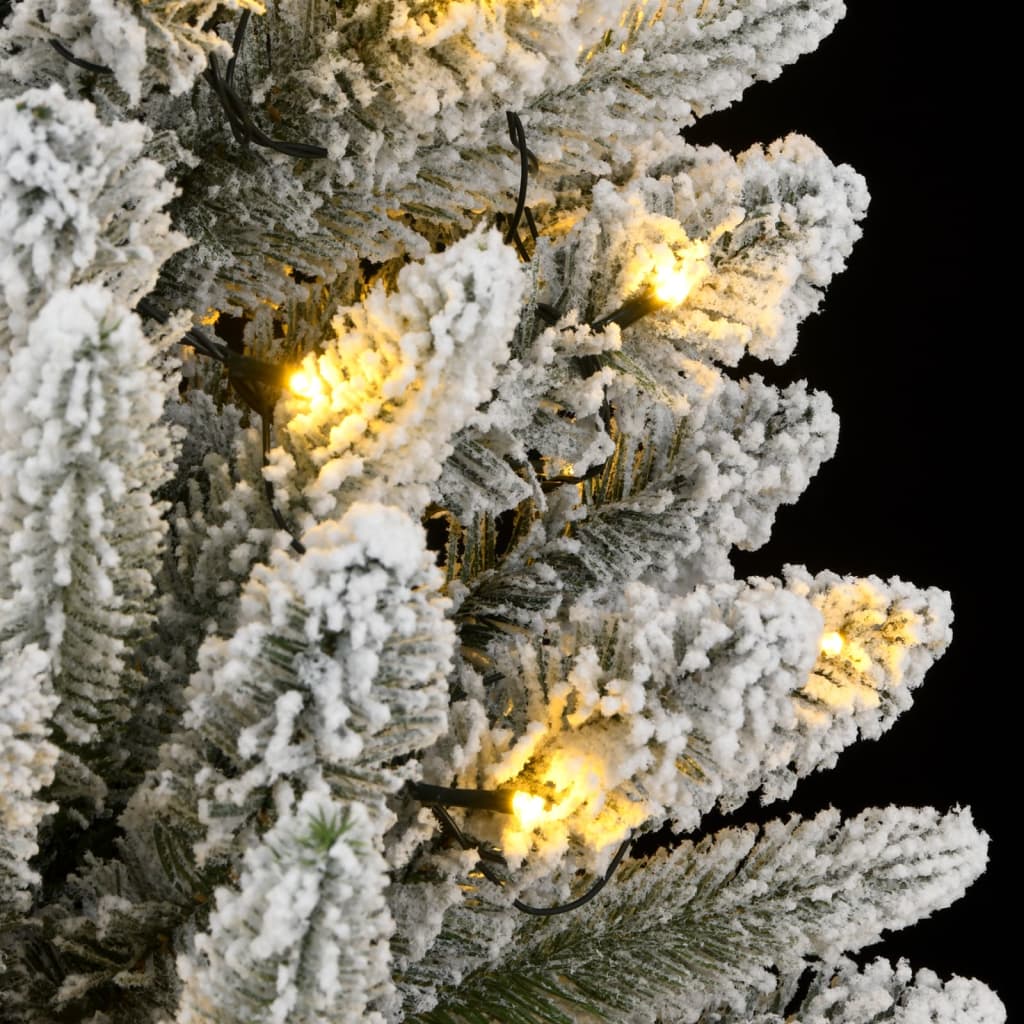 Dirbtinė Kalėdų eglutė su 300 LED lempučių ir sniegu, 240cm