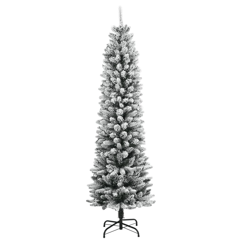 Artificial Christmas tree with 300 LED lights and snow, 240cm