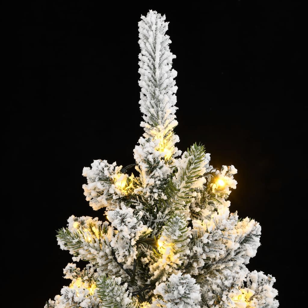 Dirbtinė Kalėdų eglutė su 300 LED lempučių ir sniegu, 240cm