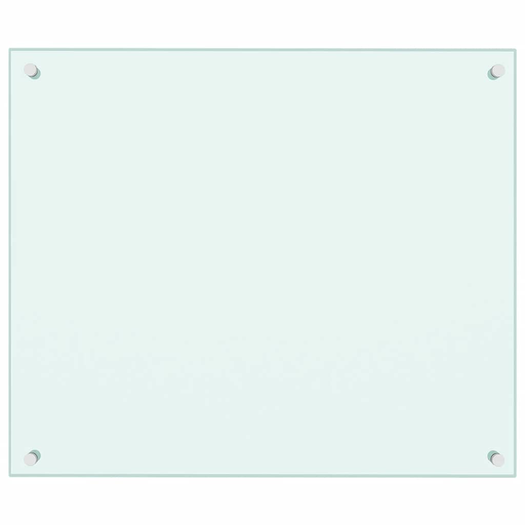 Virtuvės sienelės, 2vnt., baltos, 70x60cm, grūdintas stiklas
