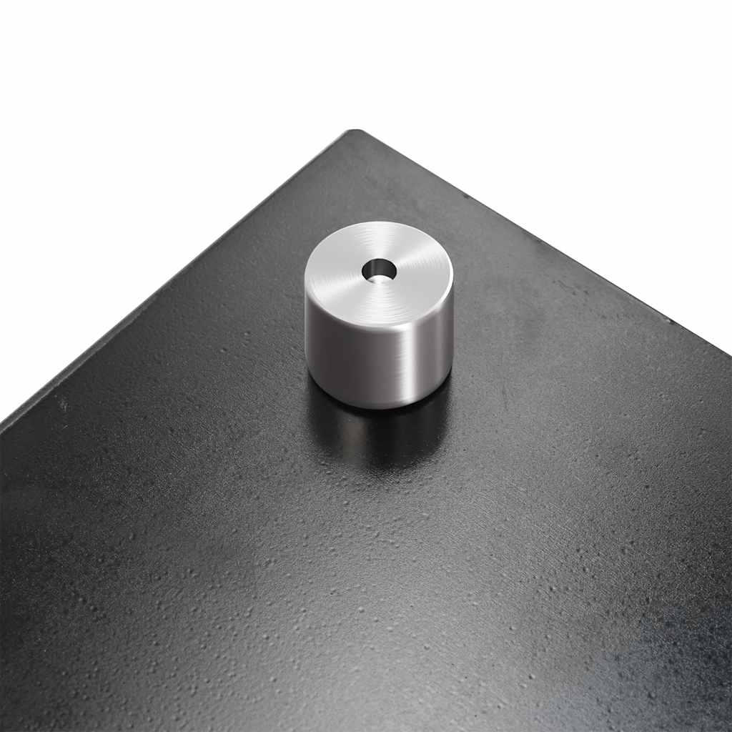 Kitchen backsplashes, 2 pcs, black, 70x60cm, tempered glass