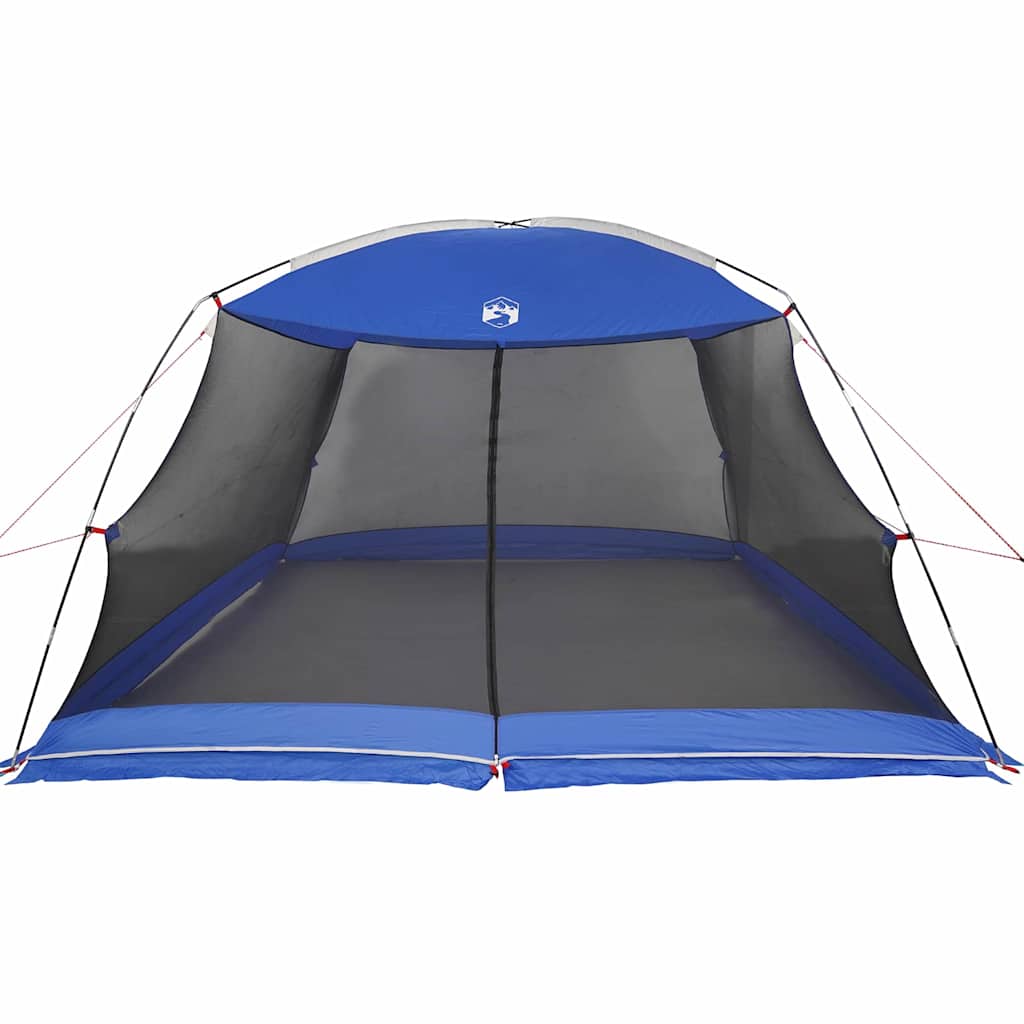 Telts ar jumtu gaiši zila 380 x 380 x 225 cm Poliesters