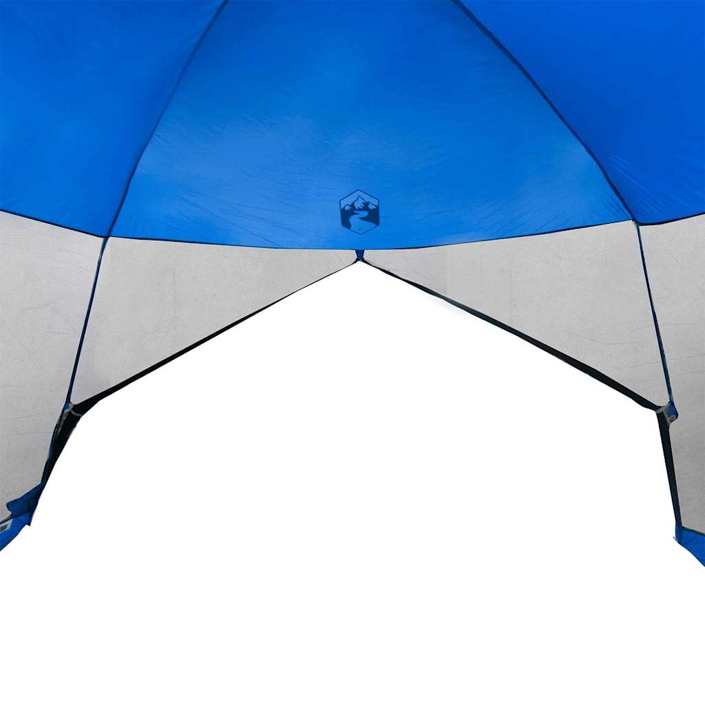 Telts ar jumtu gaiši zila 380 x 380 x 225 cm Poliesters