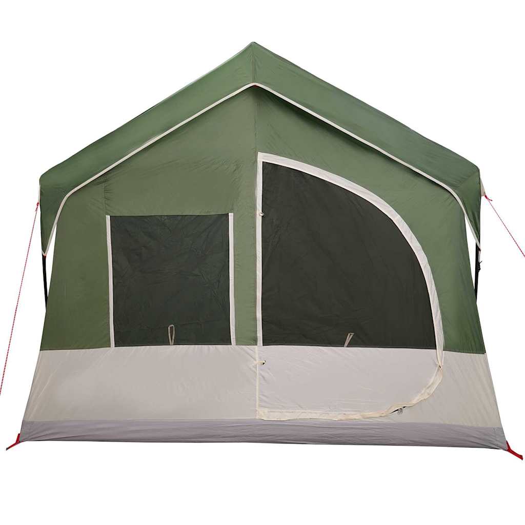Family tent Green and white 620 x 322 x 240 cm Polyester