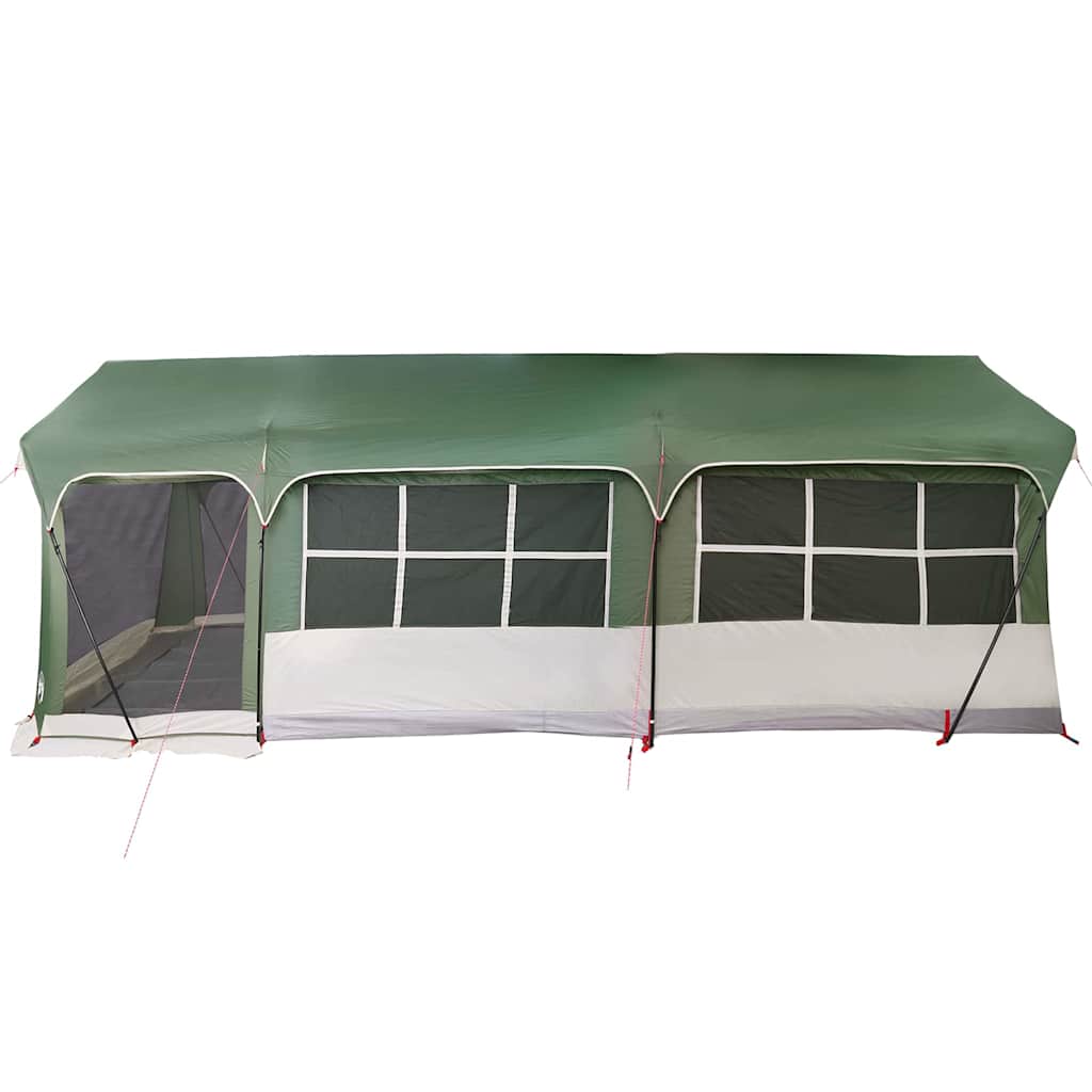 Family tent Green and white 620 x 322 x 240 cm Polyester