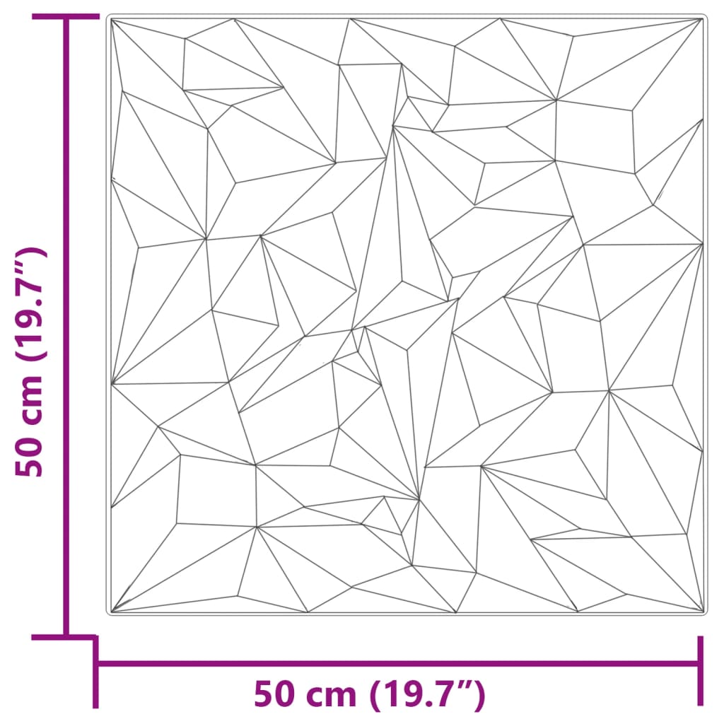 Sienų plokštės, 48vnt., žalios, 50x50cm, XPS, 12m², ametisto
