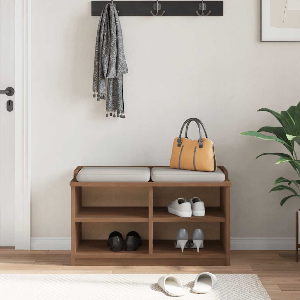 Prieškambario suoliukas SANDNES 87x40x50 pušies masyvo