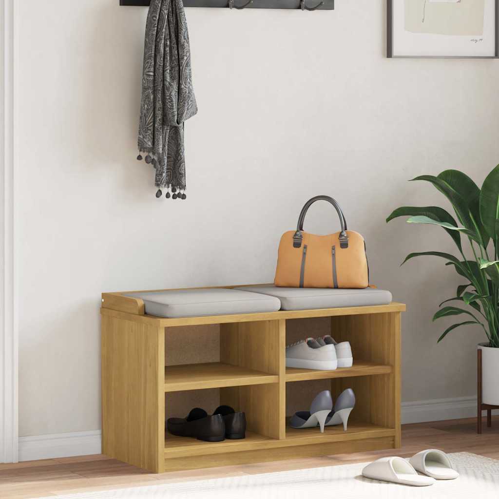 Prieškambario suoliukas SANDNES 87x40x50 pušies masyvo