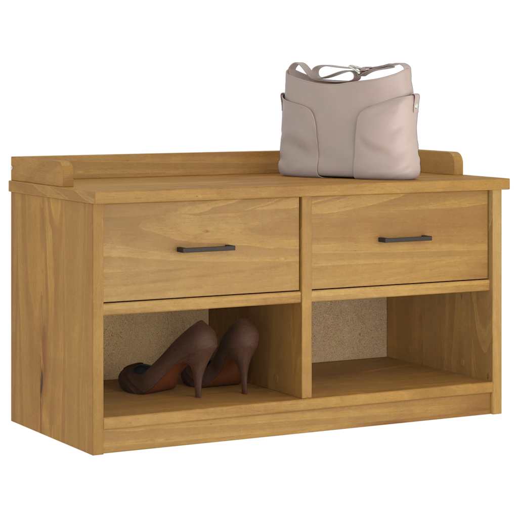 Hallway bench SANDNES 87x40x50 solid pine