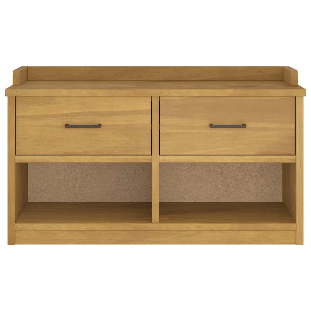 Hallway bench SANDNES 87x40x50 solid pine
