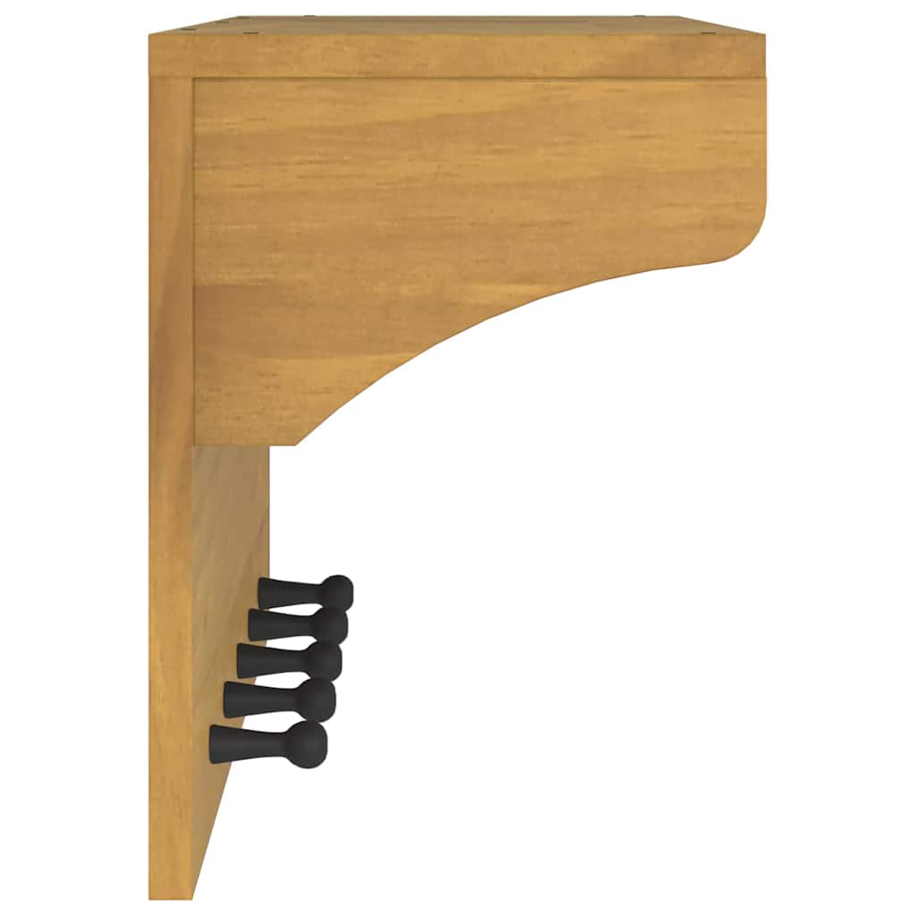 Wall-mounted coat rack "SANDNES" 87x30x42 solid pine