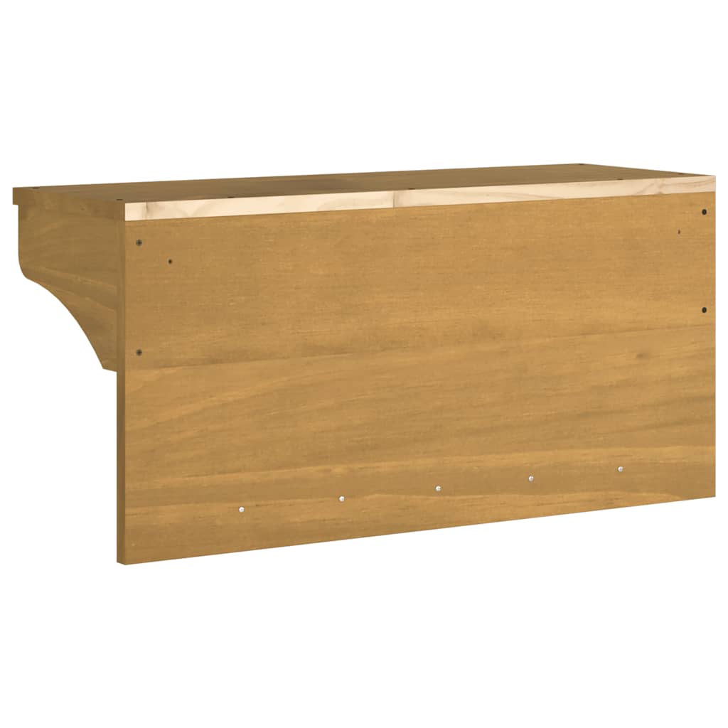 Wall-mounted coat rack "SANDNES" 87x30x42 solid pine
