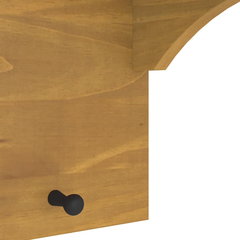 Wall-mounted coat rack "SANDNES" 87x30x42 solid pine