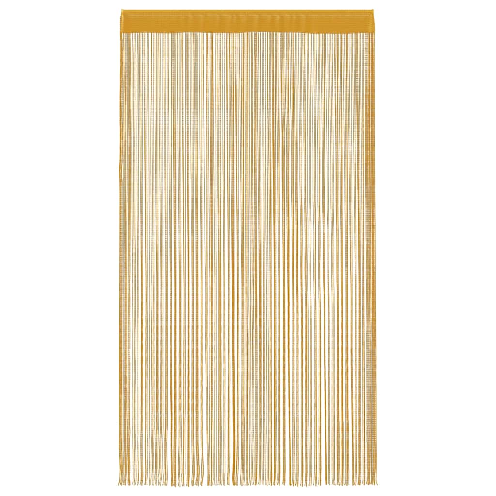 Virvelinės užuolaidos, 2 vnt., auksinės spalvos, 100x250 cm