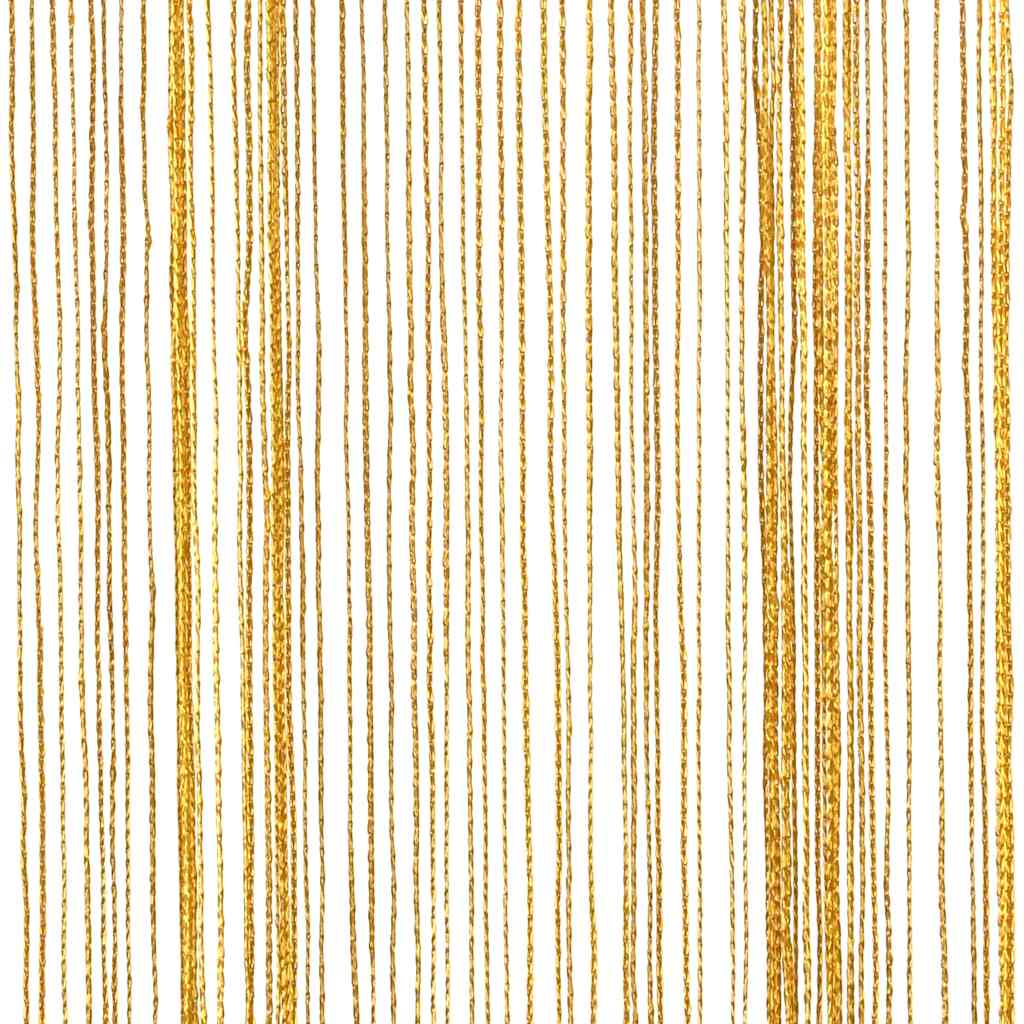 Virvelinės užuolaidos, 2 vnt., auksinės spalvos, 140x250 cm