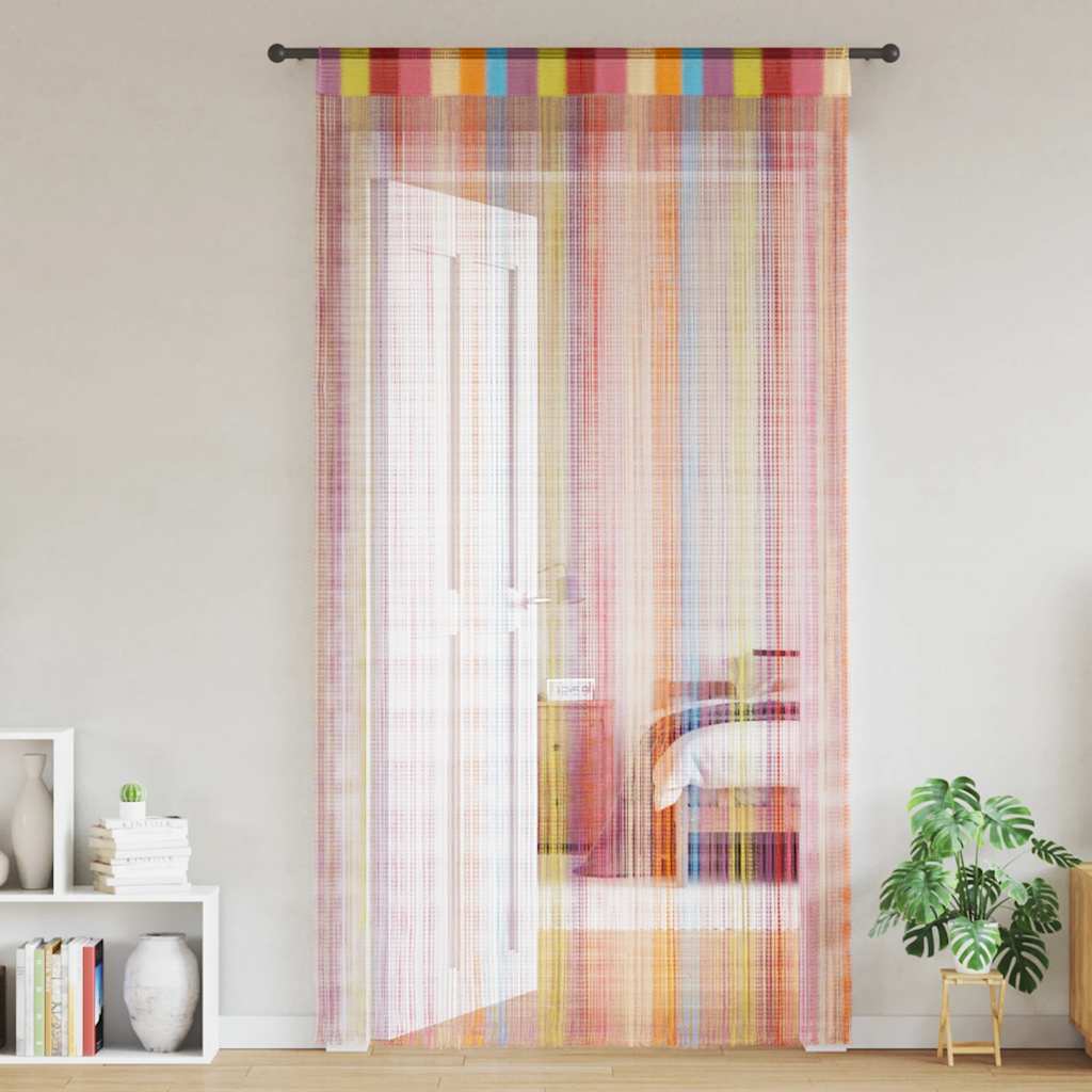 Virvelinės užuolaidos, 2vnt., 100x250cm, įvairių spalvų