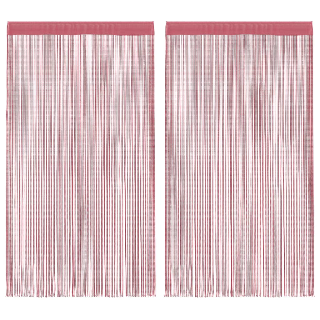 Virvelinės užuolaidos, 2vnt., 140x250cm, rožinės spalvos