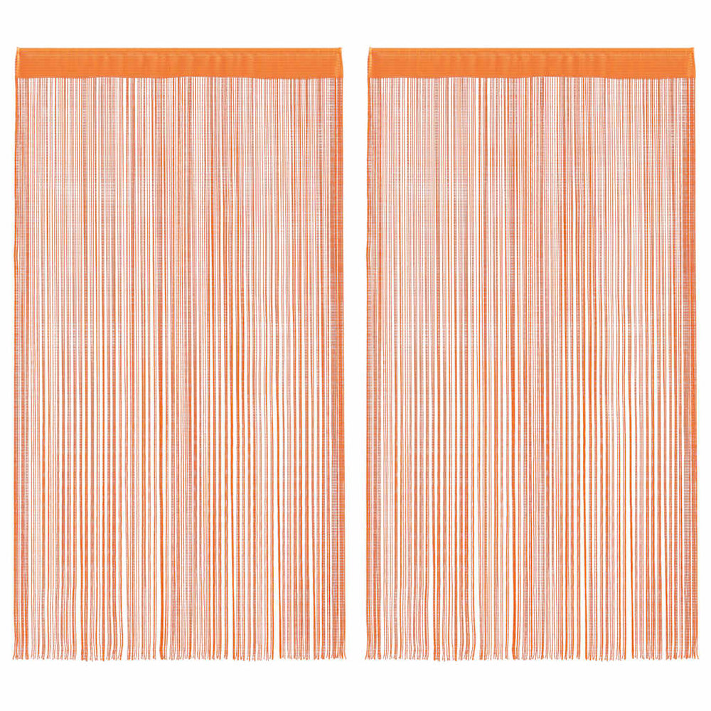 Virvelinės užuolaidos, 2vnt., 140x250cm, oranžinės spalvos