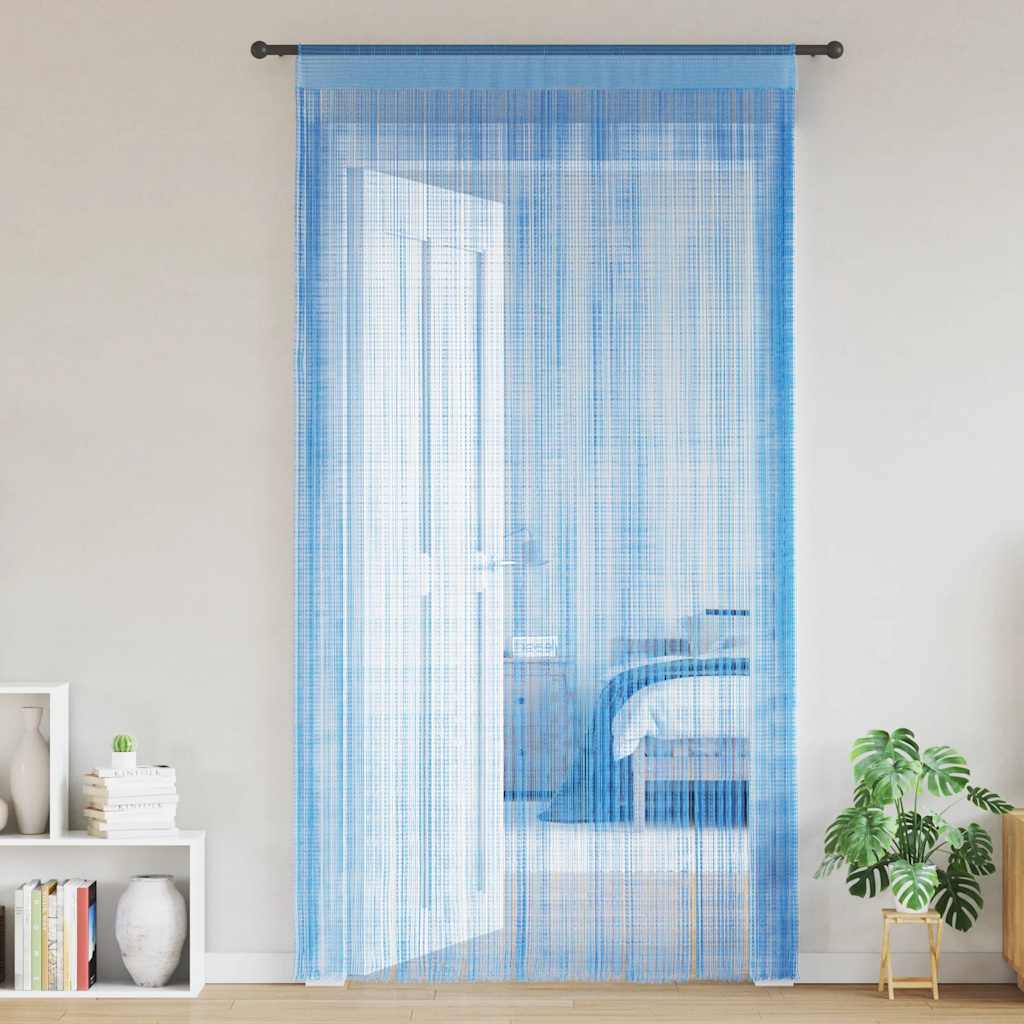 Virvelinės užuolaidos, 2vnt., 140x250cm, šviesiai mėlynos sp.
