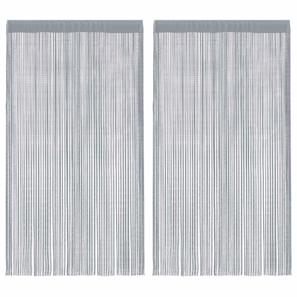 Virvelinės užuolaidos, 2vnt., 100x250cm, šviesiai pilkos sp.