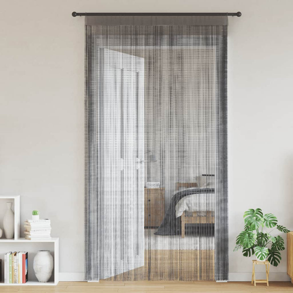 Virvelinės užuolaidos, 2vnt., 100x250cm, antracito spalvos