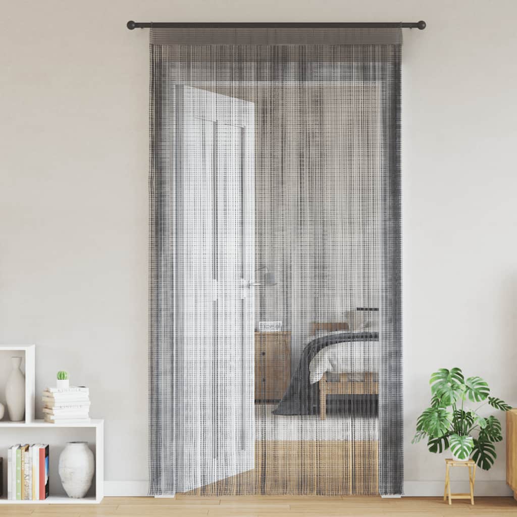 Virvelinės užuolaidos, 2vnt., 100x250cm, antracito spalvos